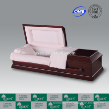 Cremación ataúd LUXES venta por mayor estilo americano ataúdes de madera para el entierro